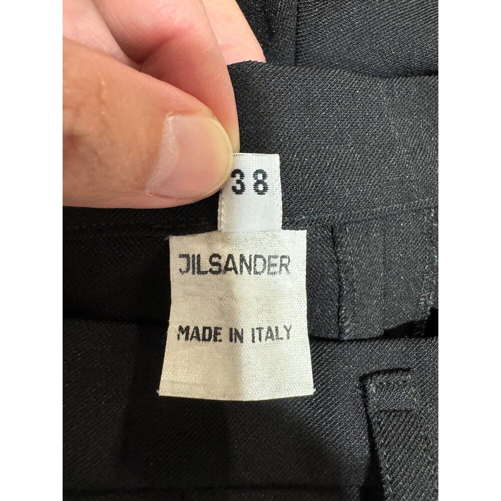 Jil Sander Black Wool High Rise Stirrup Pants Size IT 38 US 2 Made in Italy - Picture 9 of 11